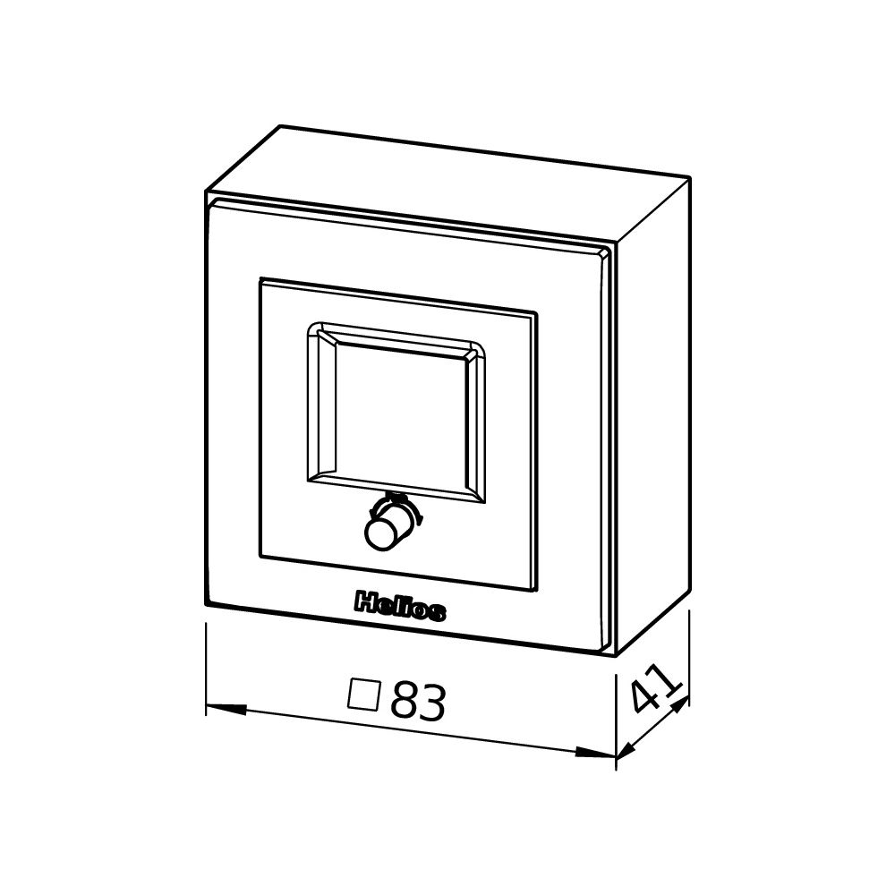 Helios KWL-BCA Komfortbedienelement inkl. Wochenzeitschaltuhr, AP-Version... HELIOS-09956 4010184099567 (Abb. 2)