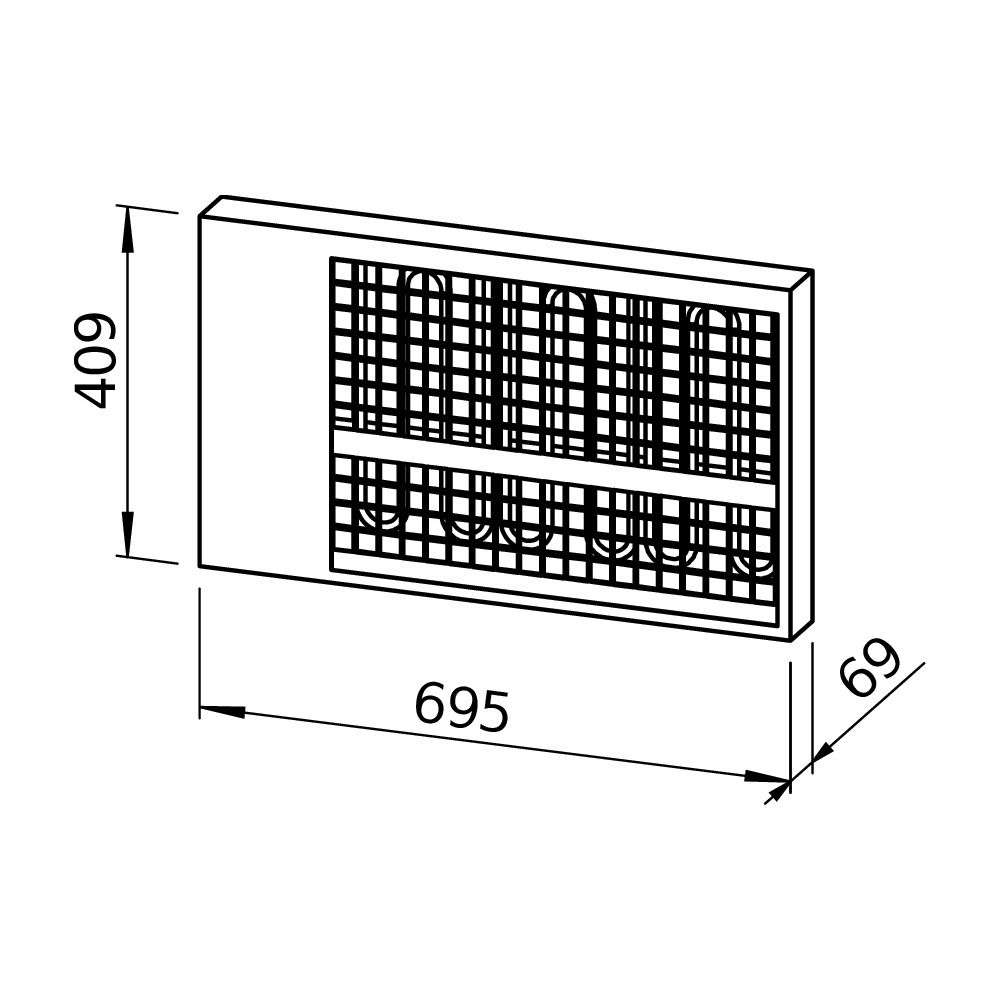 Helios Elektro-Vorheizung AIR1-EVH XHP 1500, intern, 3,6kW, 400V... HELIOS-40571 4010184405719 (Abb. 2)