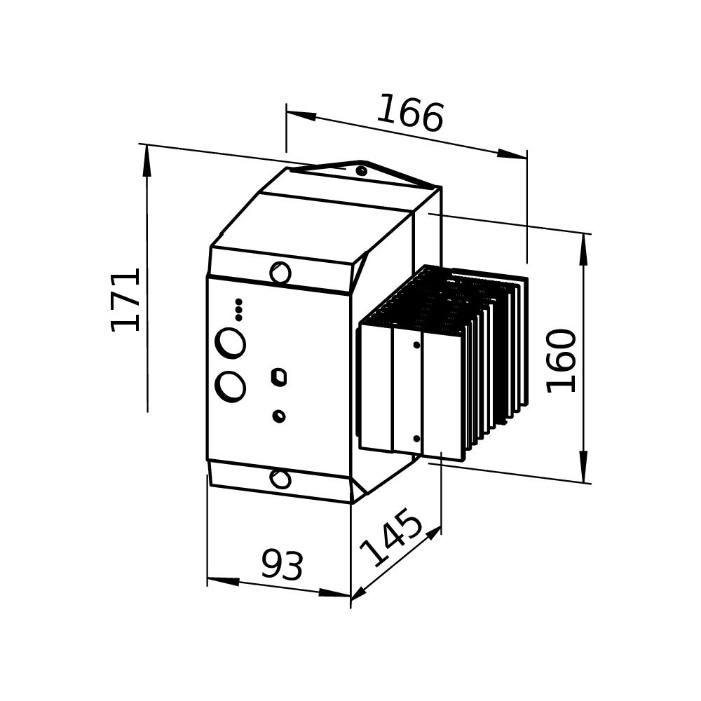 Helios Elektronischer Drehzahlsteller ESD 5, Drehstrom, 5A... HELIOS-00501 4010184005018 (Abb. 3)