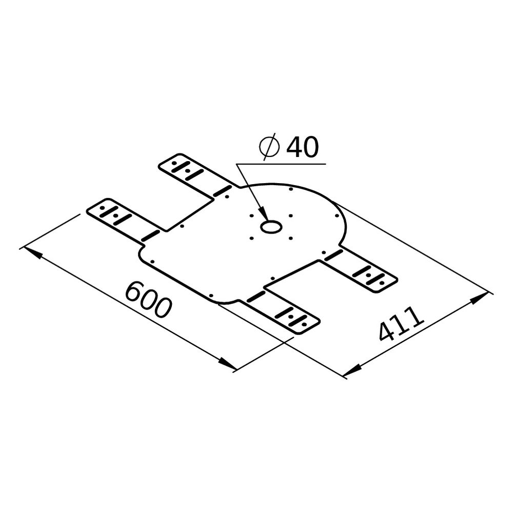 Helios Montagekonsole KRM-MKG, für Spritzschutzgehäuse, für KRM... HELIOS-40848 4010184408482 (Abb. 2)