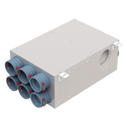 Helios FlexPipe Kombi-Verteilerkasten FRS-KVK 6- 75/125 L, 6x DN 75, 2x DN 100, 2x DN 125... HELIOS-03873 4010184038733 (Abb. 1)