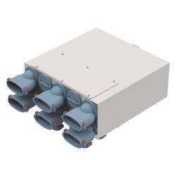 Helios FlexPipe Verteilerkasten FRS-VK 10-51/160, 10 Einzelstutzen, oval 51mm, Anschluss ... HELIOS-03849 4010184038498 (Abb. 1)