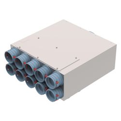 Helios FlexPipe Verteilerkasten FRS-VK 10-75/160, 10 Einzelstutzen, rund DN 75, Anschluss... HELIOS-03847 4010184038474 (Abb. 1)