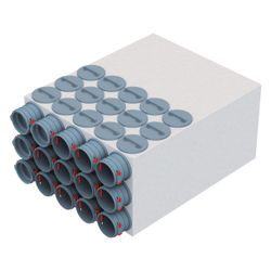Helios FlexPipe Verteilerkasten FRS-VK 15-75/180, 15 Einzelstutzen rund DN 75, Anschluss ... HELIOS-03848 4010184038481 (Abb. 1)