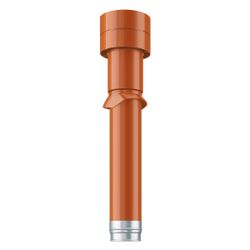Helios DH 100 R Dachhaube ziegelrot, DN 100, zur Montage Dachpfanne ergänzend erforderlic... HELIOS-02014 4010184020141 (Abb. 1)