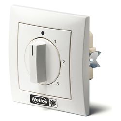 Helios DSEL 3-Stufen Drehzahl- und Betriebsschalter 0-Stellung, für 55er UP-Dose, Schutza... HELIOS-01611 4010184016113 (Abb. 1)