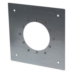 Helios FAP 200 Flansch-Anschlussplatte zu DVEC 200, Stahlblech verzinkt... HELIOS-08382 4010184083825 (Abb. 1)