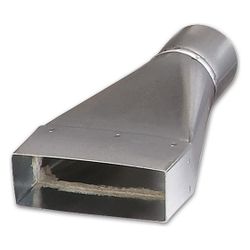 Helios FK-Ü 125/200 Übergang von Rohr DN 125 auf Flachkanal 200x50mm, Stahlblech verzinkt... HELIOS-02998 4010184029984 (Abb. 1)