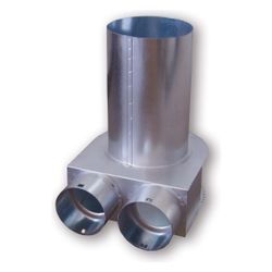 Helios FRS-DKV 2-63/125 FlexPipe Deckenkasten für Ventilanschluss 125mm und 2x DN 63... HELIOS-09430 4010184094302 (Abb. 1)