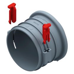 Helios FRS-ES 75 FlexPipe Einzelstutzen rund DN 75 mit Bajonett-Verschluss für Blechteile... HELIOS-03852 4010184038528 (Abb. 1)