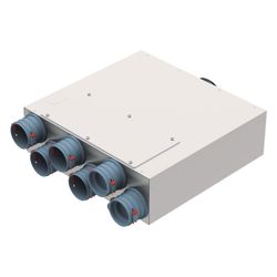 Helios FRS-FVK 6-75/125 FlexPipe Flach-Verteilerkasten, 6 Einzelstutzen rund DN 75, Ansch... HELIOS-03845 4010184038450 (Abb. 1)
