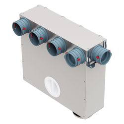 Helios FRS-MVK 4 und 1-75/125 FlexPipe Multi-Verteilerkasten 5 Einzelstutzen rund DN 75, ... HELIOS-03843 4010184038436 (Abb. 1)