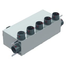 Helios FRS-MVK 5 und 2-75/160 H FlexPipe Multi-Verteilerkasten 7 Einzelstutzen rund DN 75... HELIOS-03835 4010184038351 (Abb. 1)