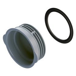 Helios FRS-VDS 75 FlexPipe Verschlussdeckel rund 75 für Stutzen, 1 Deckel und 1 Dichtring... HELIOS-03855 4010184038559 (Abb. 1)