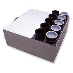 Helios FRS-VK 15-75/180 FlexPipe Verteilerkasten 15 Einzelstutzen rund DN 75, Anschluss D... HELIOS-03848 4010184038481 (Abb. 1)