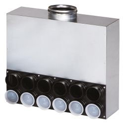 Helios FRS-VK 12-63/160 FlexPipe Verteilerkasten mit 12 Stutzen für FRS-R 63, Anschluss D... HELIOS-09336 4010184093367 (Abb. 1)