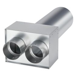 Helios FRS-WDV 2-75/100 FlexPipe Wanddurchführung für Ventilanschluss 100mm 2x DN 75... HELIOS-09621 4010184096214 (Abb. 1)