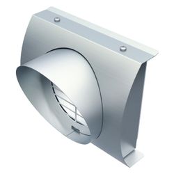 Helios IP-FBF 160 IsoPipe-Fassadenblende Fortluft DN 160, Edelstahl, V2A... HELIOS-03128 4010184031284 (Abb. 1)