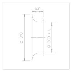 Helios ASD 200 Ansaugdüse, Außendurchmesser 310mm, ohne Schutzgitter... HELIOS-01388 4010184013884 (Abb. 1)