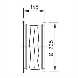Helios STS 200 flexible Verbindung mit 2 Rohrflanschen, DN 200... HELIOS-01219 4010184012191 (Abb. 1)