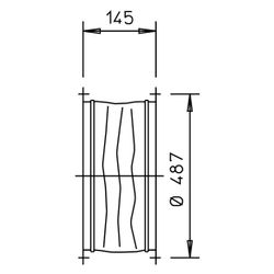Helios STS 450 EX flexible Verbindung DN 550 für EX-Bereich mit 2 Rohrflanschen... HELIOS-02506 4010184025061 (Abb. 1)