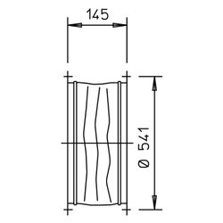Helios STS 500 EX flexible Verbindung DN 500 für EX-Bereich mit 2 Rohrflanschen... HELIOS-02507 4010184025078 (Abb. 1)