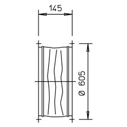 Helios STS 560 EX flexible Verbindung DN 560 für EX-Bereich mit 2 Rohrflanschen... HELIOS-02508 4010184025085 (Abb. 1)