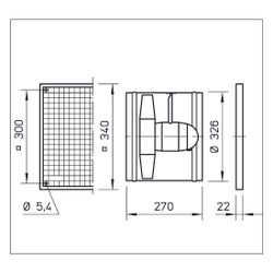 Helios HSD 315/4/2 Axial-Hochleistungsventilator 3-PH 400V, TK, polumschaltbar, Y/YY, 419... HELIOS-00348 4010184003489 (Abb. 1)