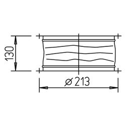 Helios STS 180 flexible Verbindung mit 2 Rohrflanschen, DN 180... HELIOS-01217 4010184012177 (Abb. 1)
