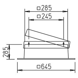 Helios FDS 180 Flachdachsockel aus GFK mit Klappmechanismus... HELIOS-01377 4010184013778 (Abb. 1)