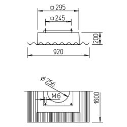 Helios WDS 180 Welldachsockel für Welldächer bis 25 Grad... HELIOS-01559 4010184015598 (Abb. 1)