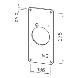 Helios MBR 90 160 300 Montageblende aus Kunststoff zu BAUREIHEN R 90 / HR 90... HELIOS-00281 4010184002819 (Abb. 1)