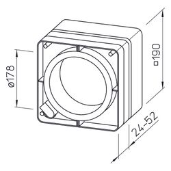 Helios FES 150 Fenstereinbausatz für Einbau aller HVR 150-Modelle... HELIOS-00463 4010184004639 (Abb. 1)