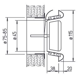 Helios KTV 75/80, KTVA 75/80 Kunststoff-Tellerventil für Ab- und Zuluftbetrieb... HELIOS-00940 4010184009405 (Abb. 1)