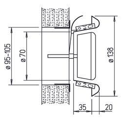 Helios KTV 100, KTVA 100 Kunststoff-Tellerventil für Ab- und Zuluftbetrieb... HELIOS-00941 4010184009412 (Abb. 1)