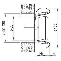 Helios KTV 125, KTVA 125 Kunststoff-Tellerventil für Ab- und Zuluftbetrieb... HELIOS-00942 4010184009429 (Abb. 1)