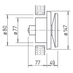 Helios ZTV 80 Zuluft-Thermostatventil DN 80... HELIOS-00078 4010184000785 (Abb. 1)