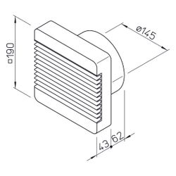 Helios EVK 150 Elektrische Verschlussklappe DN 150, 230V... HELIOS-00251 4010184002512 (Abb. 1)