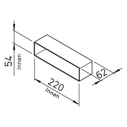 Helios FV Flachkanal-Verbinder, Kunststoff, Weiß... HELIOS-00625 4010184006251 (Abb. 1)