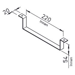 Helios FB Flachkanal-Befestigungsbügel, Kunststoff Weiß... HELIOS-00626 4010184006268 (Abb. 1)