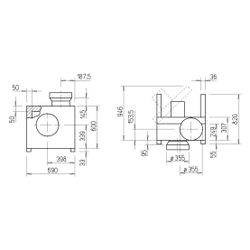 Helios MBD 315/2/2 TK Megabox, 3 PH, zweitourig, Anschluss DN 355, 3980m3/h, 1,16 / 860W,... HELIOS-05946 4010184059462 (Abb. 1)