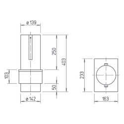 Helios ELS-D 140 Brandschutz-Deckenschott DN 140, wartungsfrei, Feuerwiderstandsklasse K ... HELIOS-00186 4010184001867 (Abb. 1)