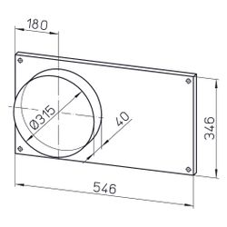 Helios FSK 50/30 Formstücke zu Kanalventilator, DN 315, 2 Stück... HELIOS-00837 4010184008378 (Abb. 1)