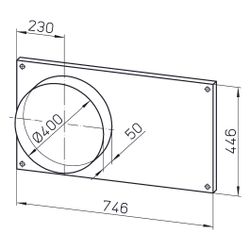 Helios FSK 70/40 Formstücke zu Kanalventilator, DN 400, 2 Stück... HELIOS-00840 4010184008408 (Abb. 1)