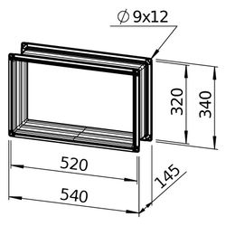 Helios Flexible Verbindung VS 50/30 EX, rechteckig, 540x145x340mm, mit Flanschen, für EX-... HELIOS-00266 4010184002666 (Abb. 1)