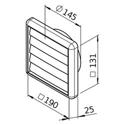 Helios Verschlussklappe VK 160, selbsttätig, Kunststoff, DN 160, Weiß... HELIOS-00892 4010184008927 (Abb. 1)
