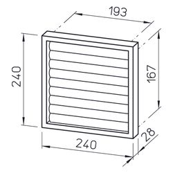 Helios RVK 200 Verschlussklappe DN 200, handregelbar, Kunststoff, Hellgrau... HELIOS-00766 4010184007661 (Abb. 1)