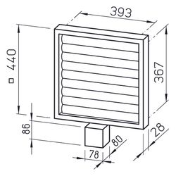 Helios EVK 400 Elektrische Verschlussklappe DN 400 für Ansteuerung über Relais, 230V... HELIOS-00778 4010184007784 (Abb. 1)