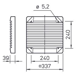 Helios G 250 Lüftungsgitter DN 250, Weiß... HELIOS-00256 4010184002567 (Abb. 1)