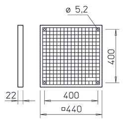 Helios G 400 Lüftungsgitter DN 400, Weiß... HELIOS-00800 4010184008002 (Abb. 1)